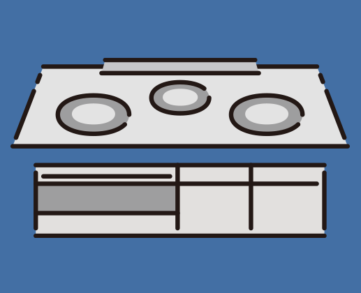 古いIHクッキングヒーターのイメージ